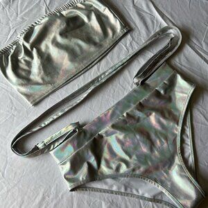 Women's Metallic Bikini Set